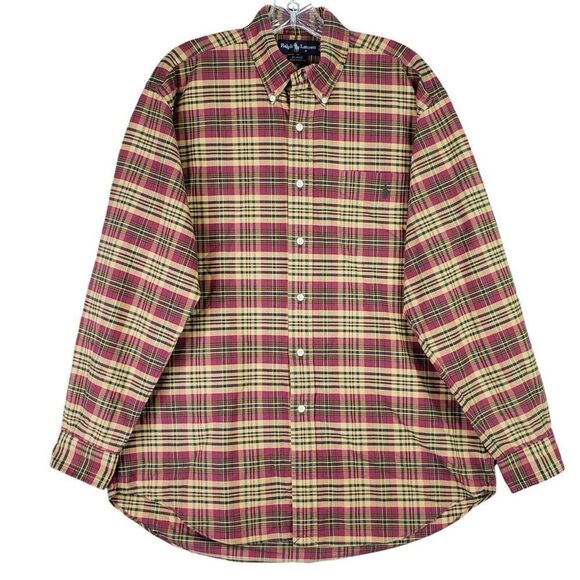 Polo Ralph Lauren Shirt Oxford Mens Size Medium M Button Down LS Blaire Fall - Picture 2 of 12
